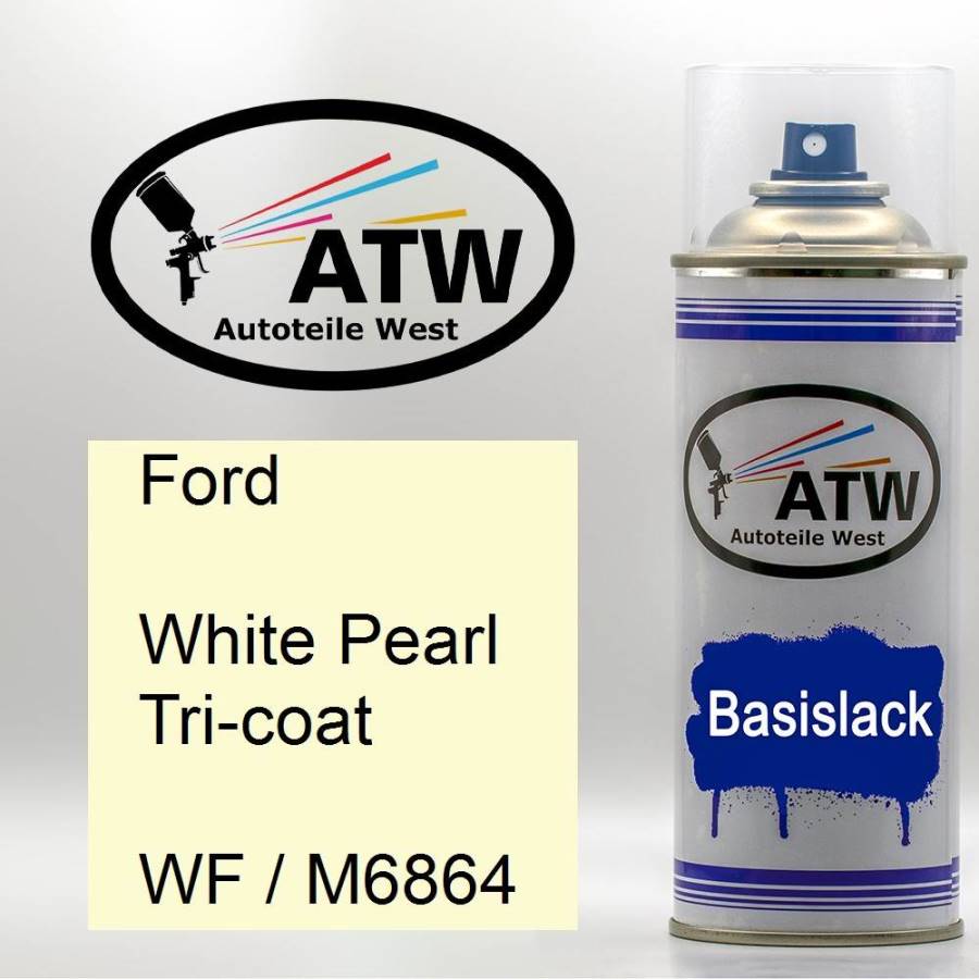 Ford, White Pearl Tricoat, WF / M6864: 400ml Sprühdose, von ATW Autoteile West.